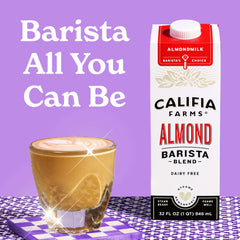 Califia Farms textura de espuma cremosa ideal para lattes consistentes