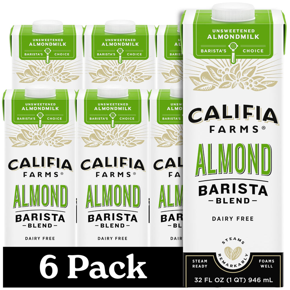 Califia Farms frente del empaque mostrando presentación y tamaño práctico