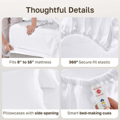 California Design Den fundas en cama estilizada, apariencia limpia y elegante