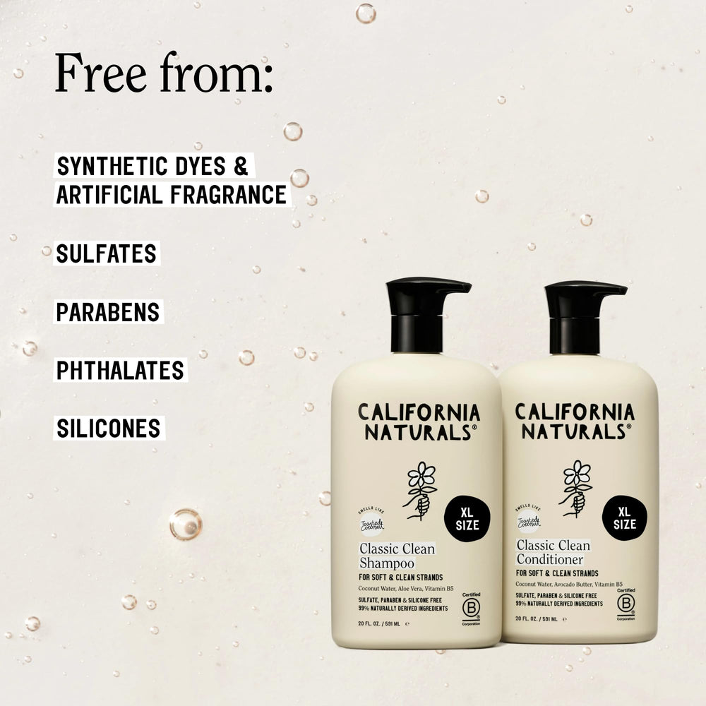 California Naturals etiqueta con ingredientes naturales claramente legibles