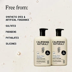 California Naturals etiqueta con ingredientes naturales claramente legibles
