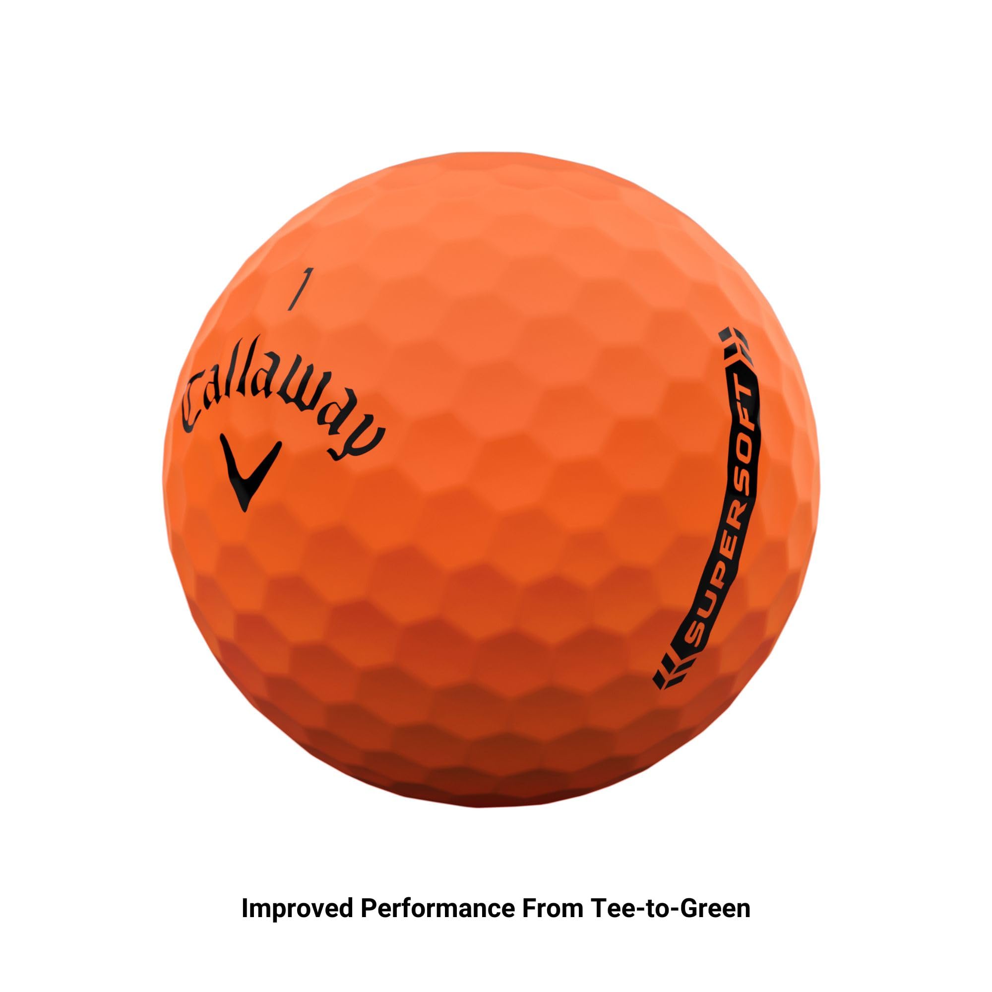 Callaway Supersoft detalle ilustrado del núcleo HyperElastic para velocidad