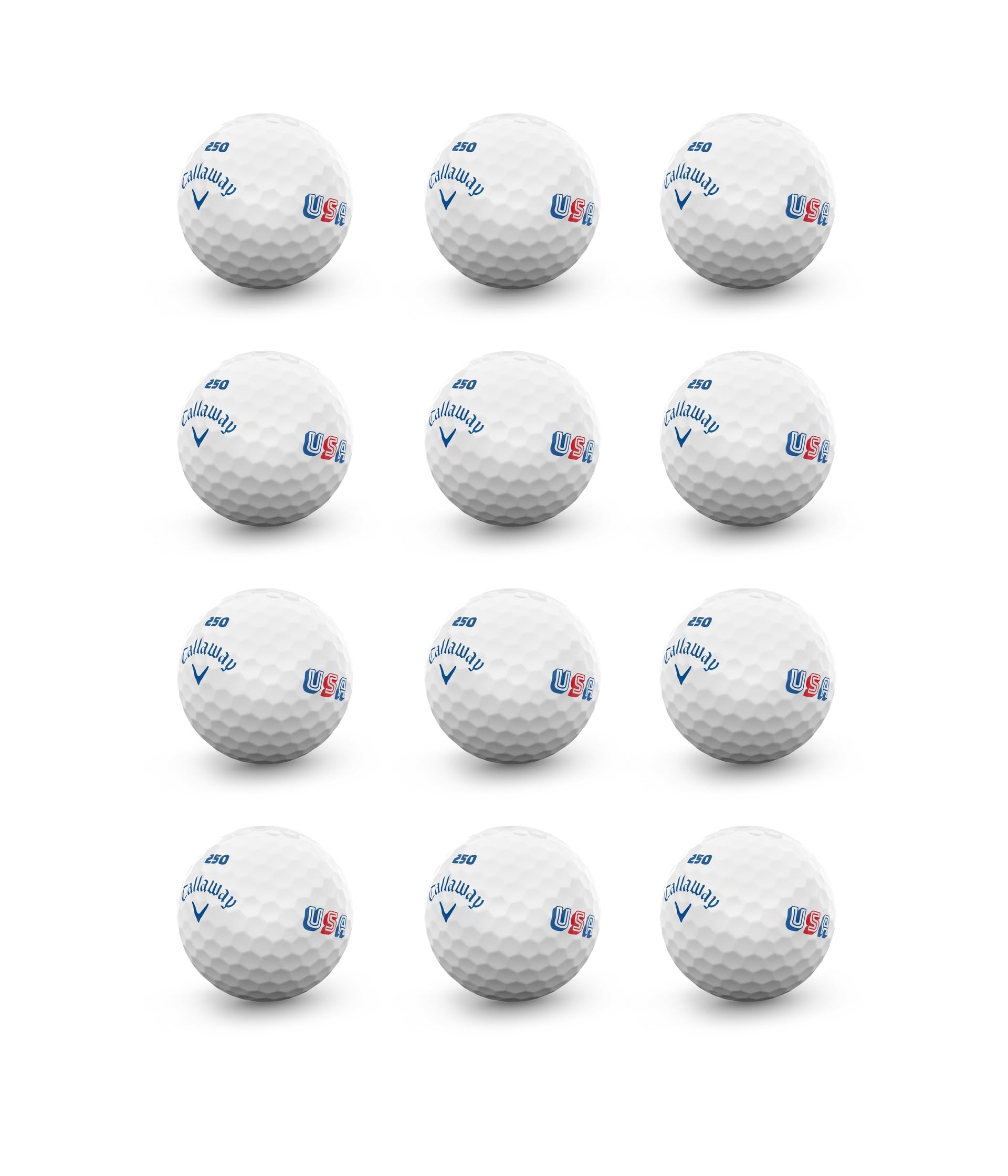 Callaway Supersoft frente del pack mostrando 12 bolas y fácil almacenamiento