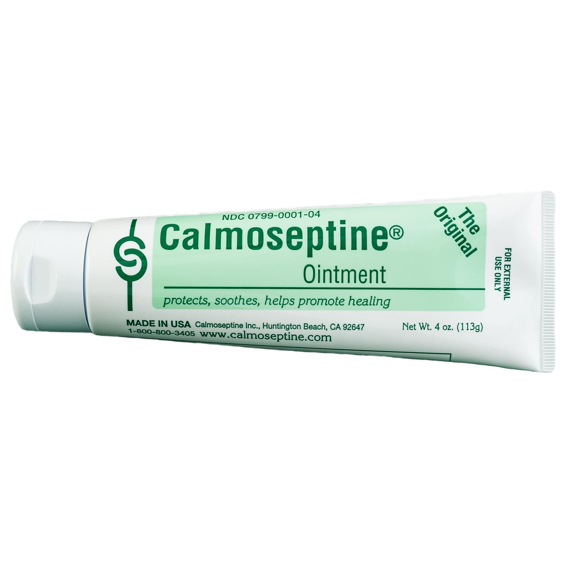 Calmoseptine textura en primer plano ungüento espeso que muestra efecto barrera y protección