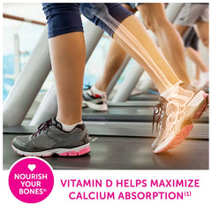 Caltrate etiqueta nutricional enfocada en calcio y vitamina D3 para información clara