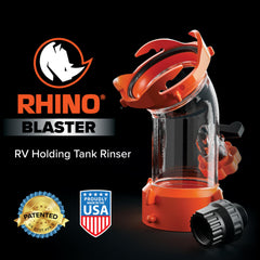 Camco Rhino Blaster codo transparente de 45 grados para ver el flujo