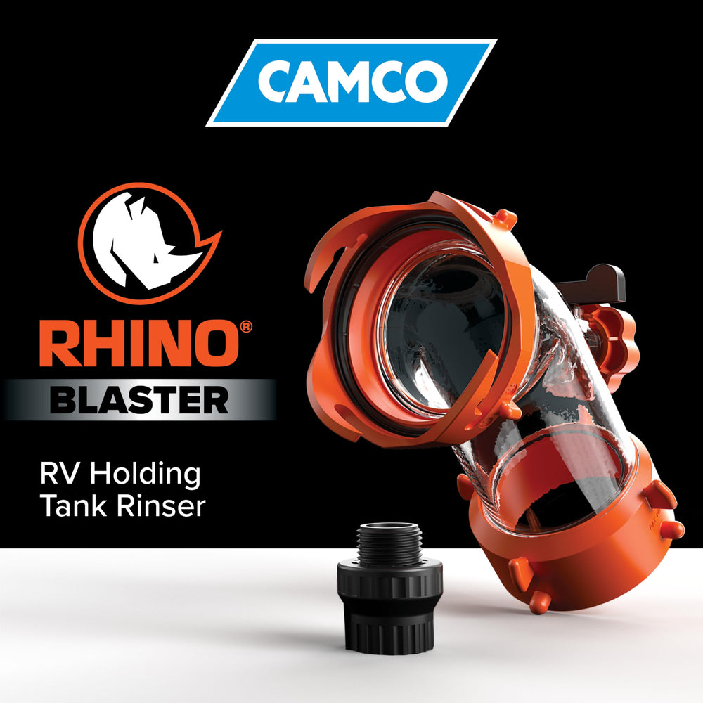 Camco Rhino Blaster empalmes giratorios 360 grados para maniobra fácil