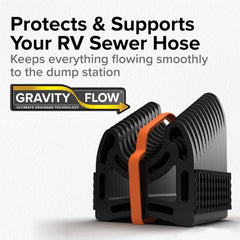 Camco Sidewinder plegado para almacenamiento compacto y ahorro de espacio