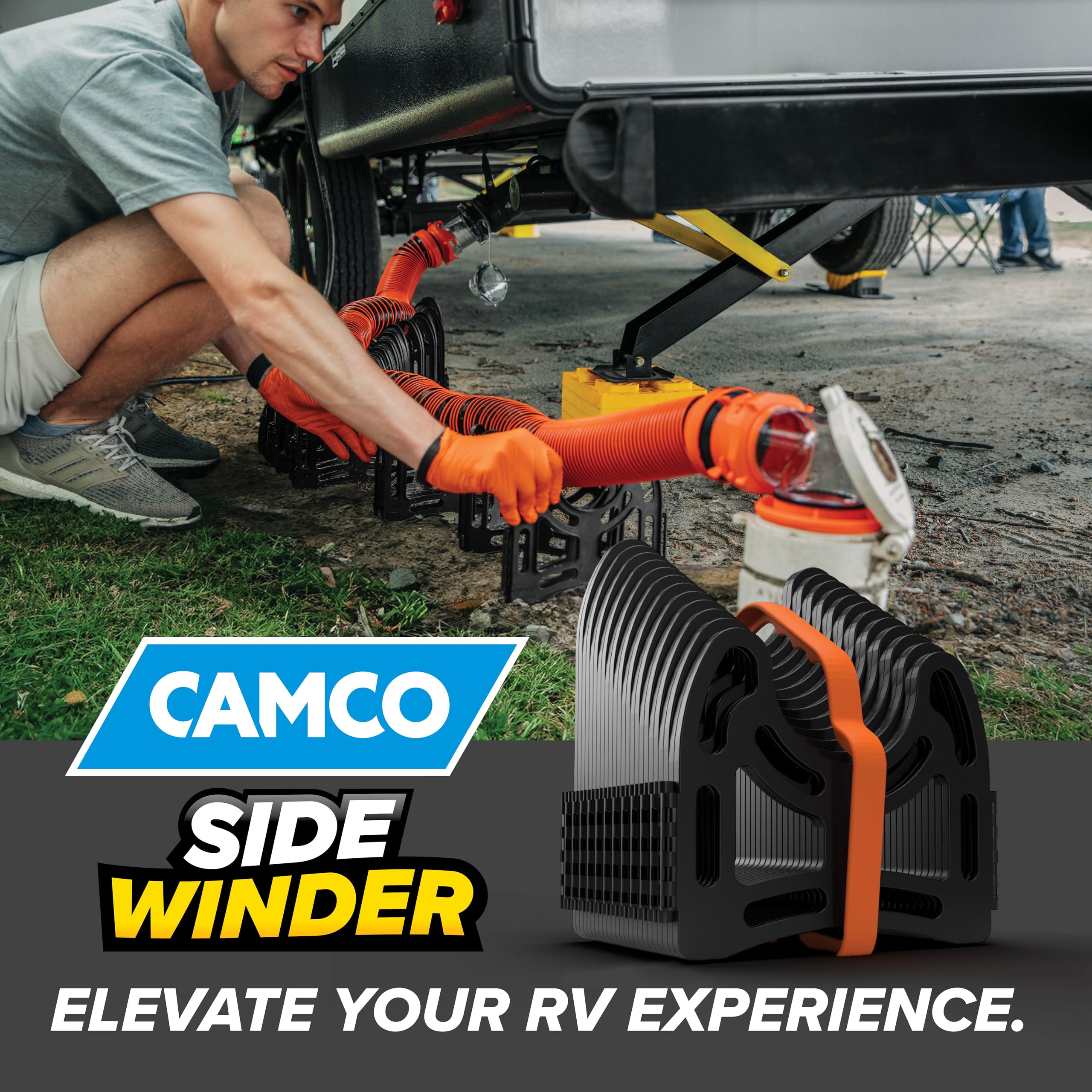 Camco Sidewinder textura plástica resistente fácil de limpiar