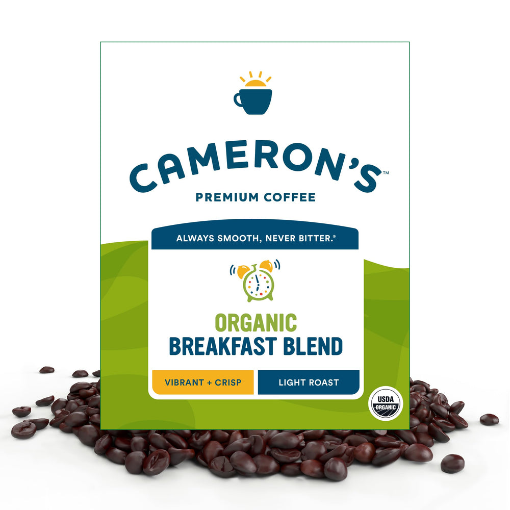 Cameron's Coffee frontal bolsa 4 lb mostrando empaque y frescura