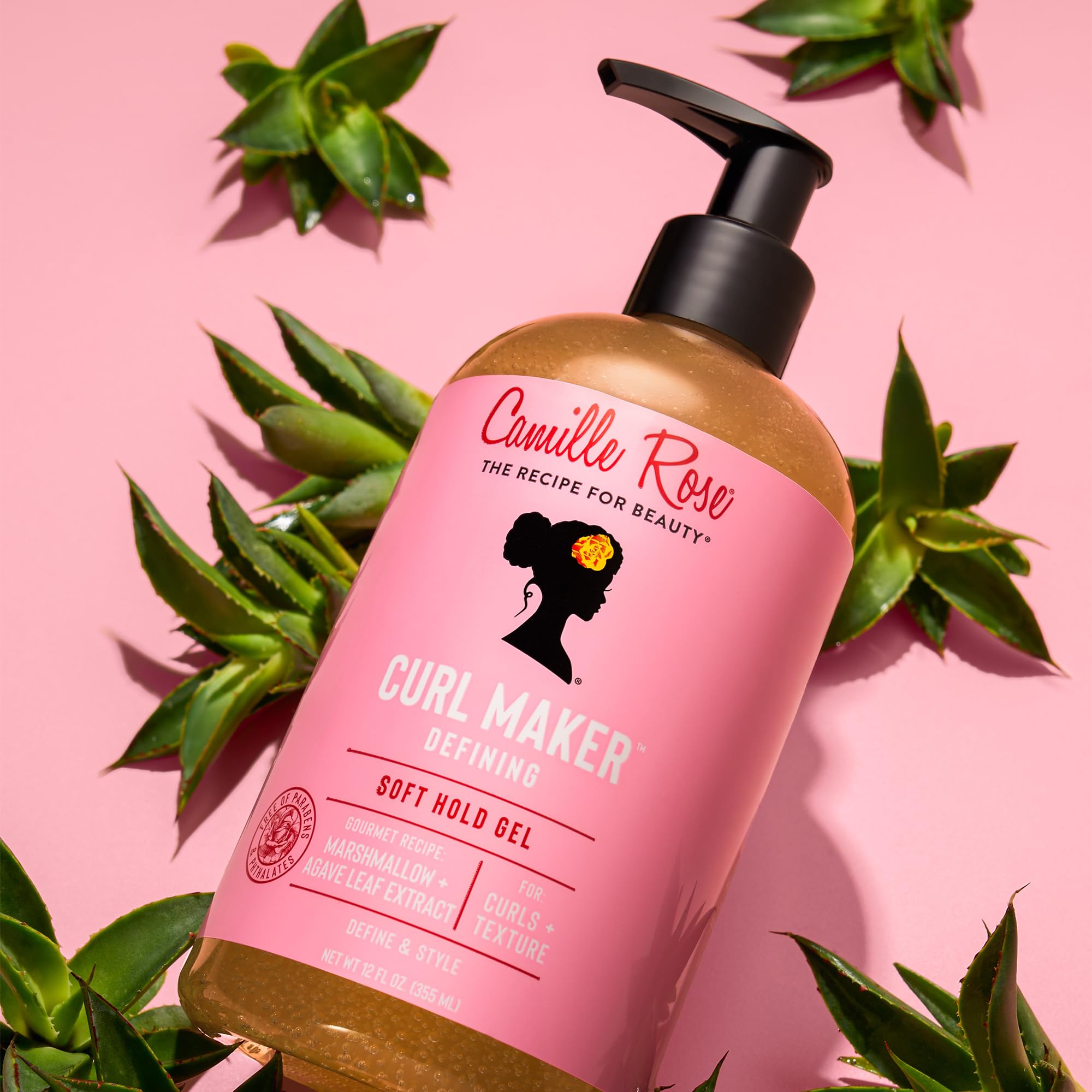Camille Rose aplicación en cabello con difusor para rizos definidos y volumen