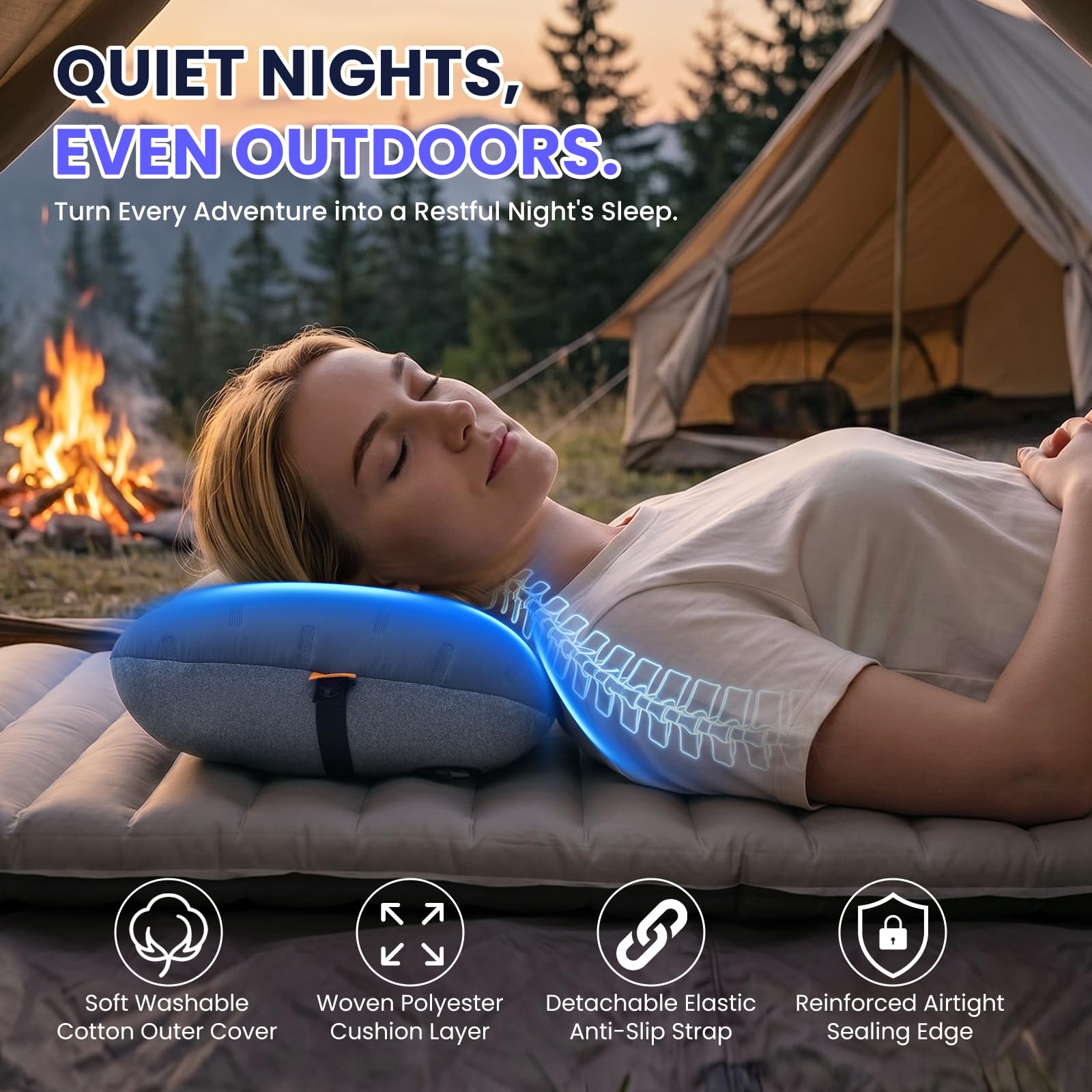 CAMPNREST funda desmontable para lavado y mantenimiento higiénico