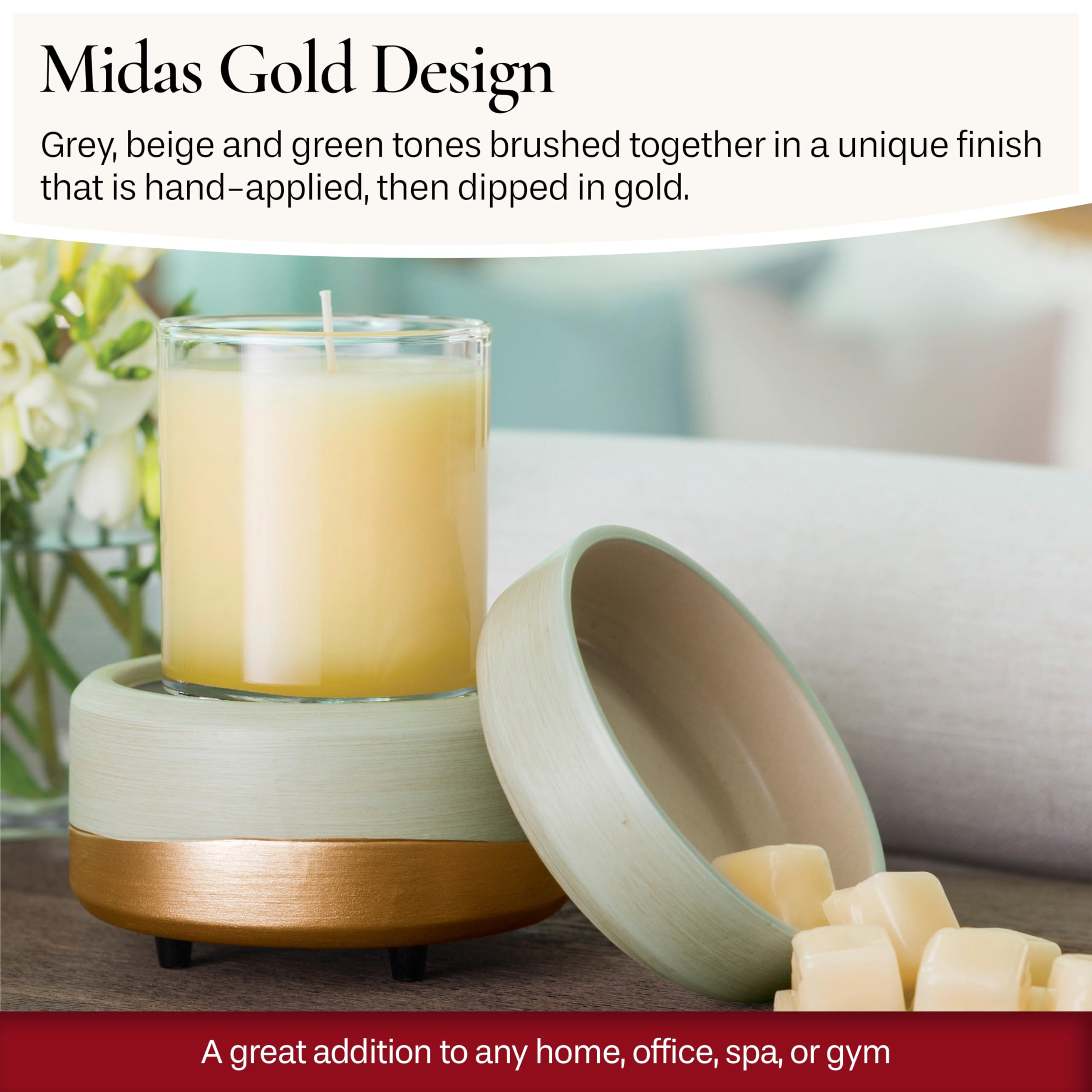 Candle Warmers Midas interruptor en cable con luz indicadora para control seguro