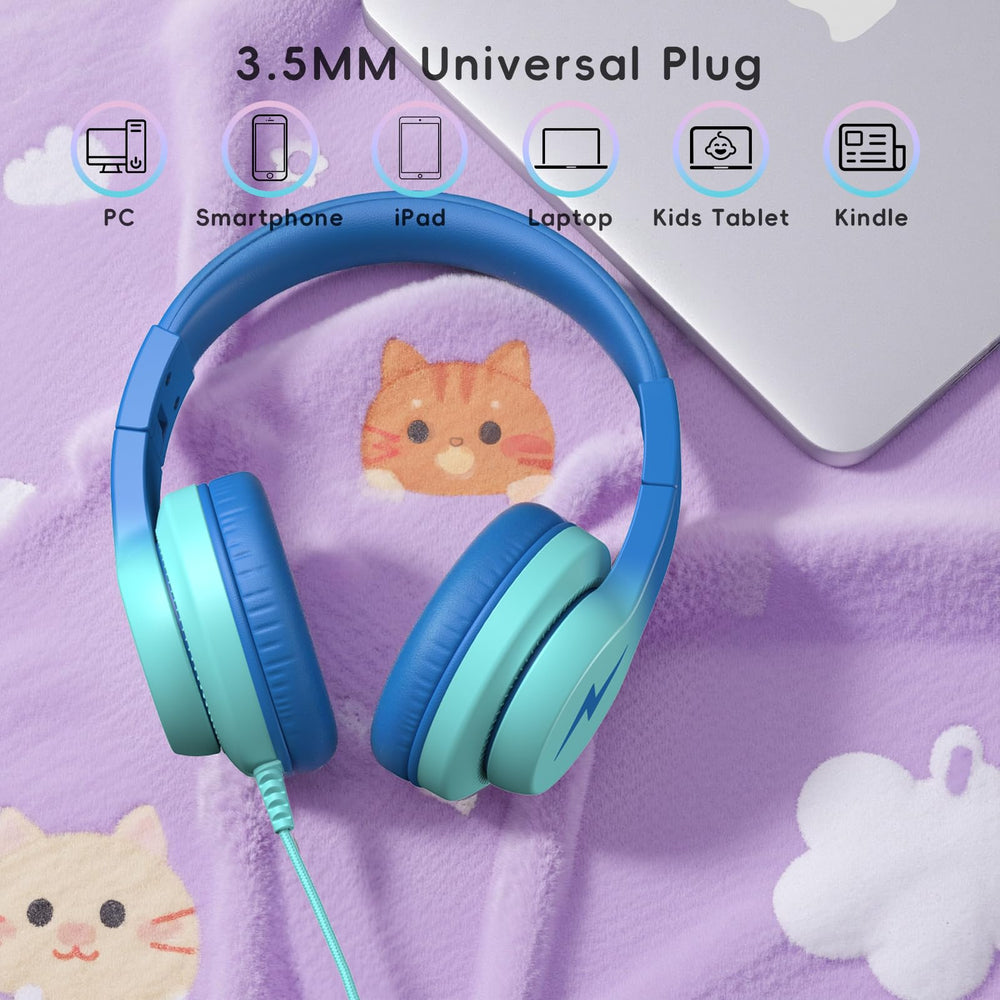 Candy Bila auriculares plegados dentro de una mochila para transporte compacto