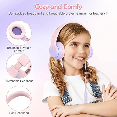 Candy Bila auriculares plegados ocupan poco espacio y son portátiles