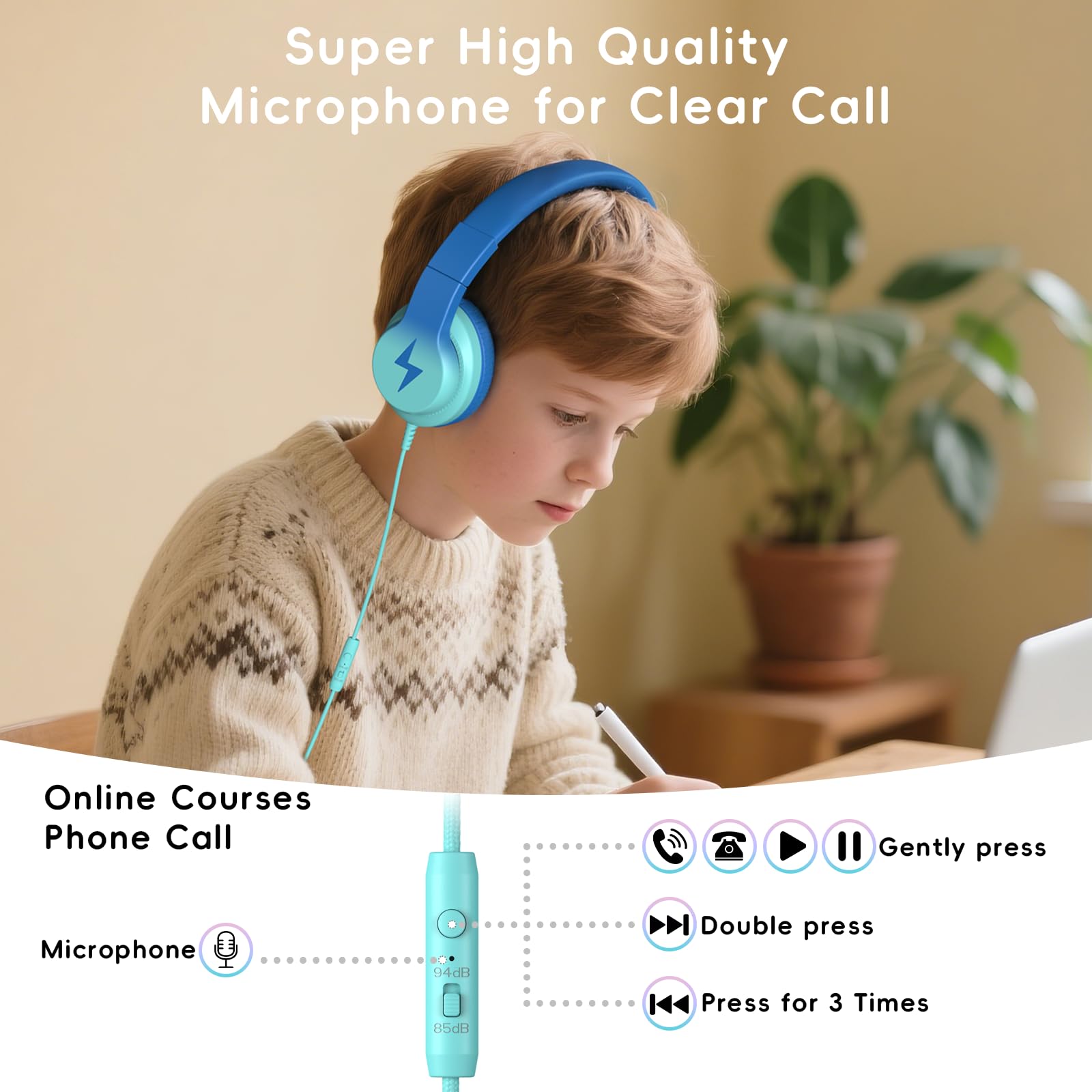 Candy Bila dos niños compartiendo audio sin adaptador para ocio en grupo