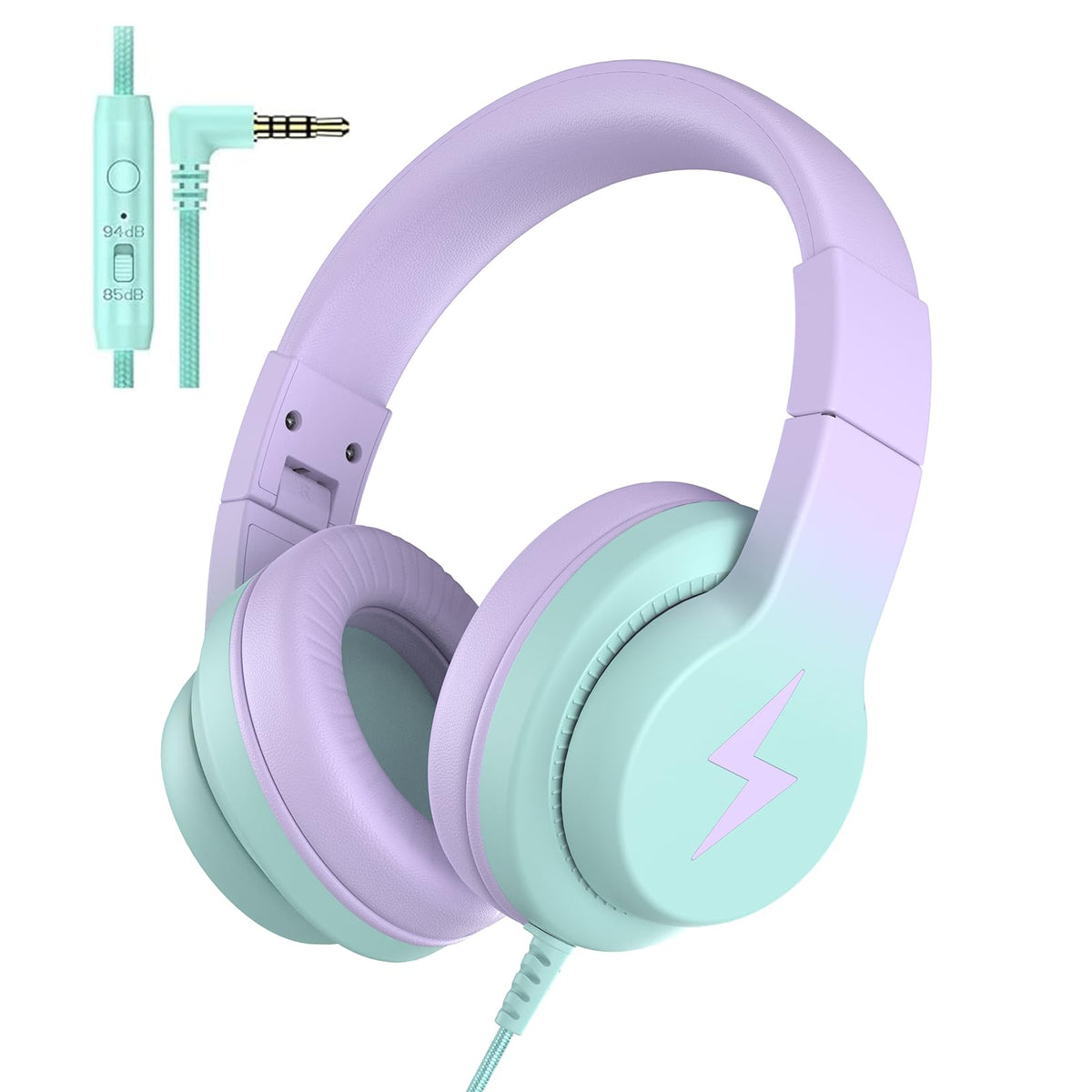 Candy Bila vista frontal del auricular con diseño over-ear y protección auditiva