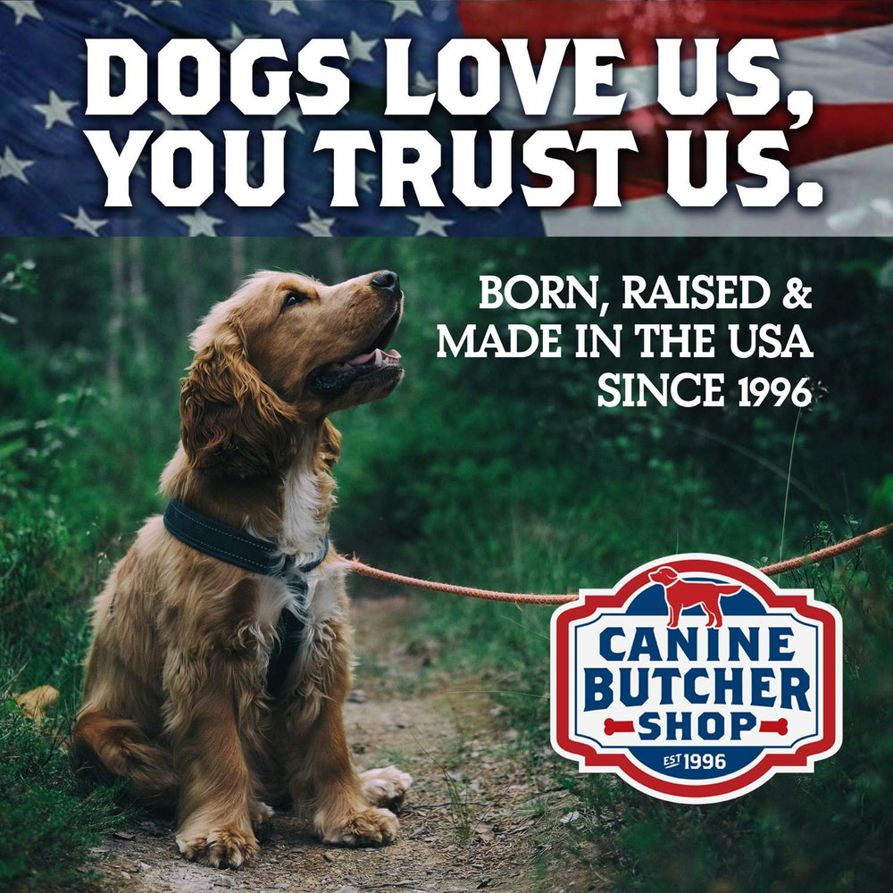 Canine Butcher Shop primer plano de textura crujiente, atractivo para masticar