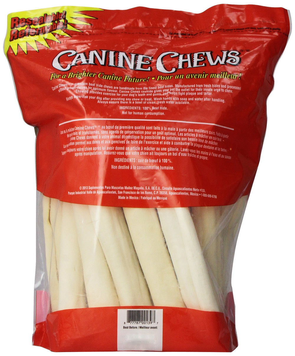 Canine Chews perro masticando feliz, entretenimiento duradero