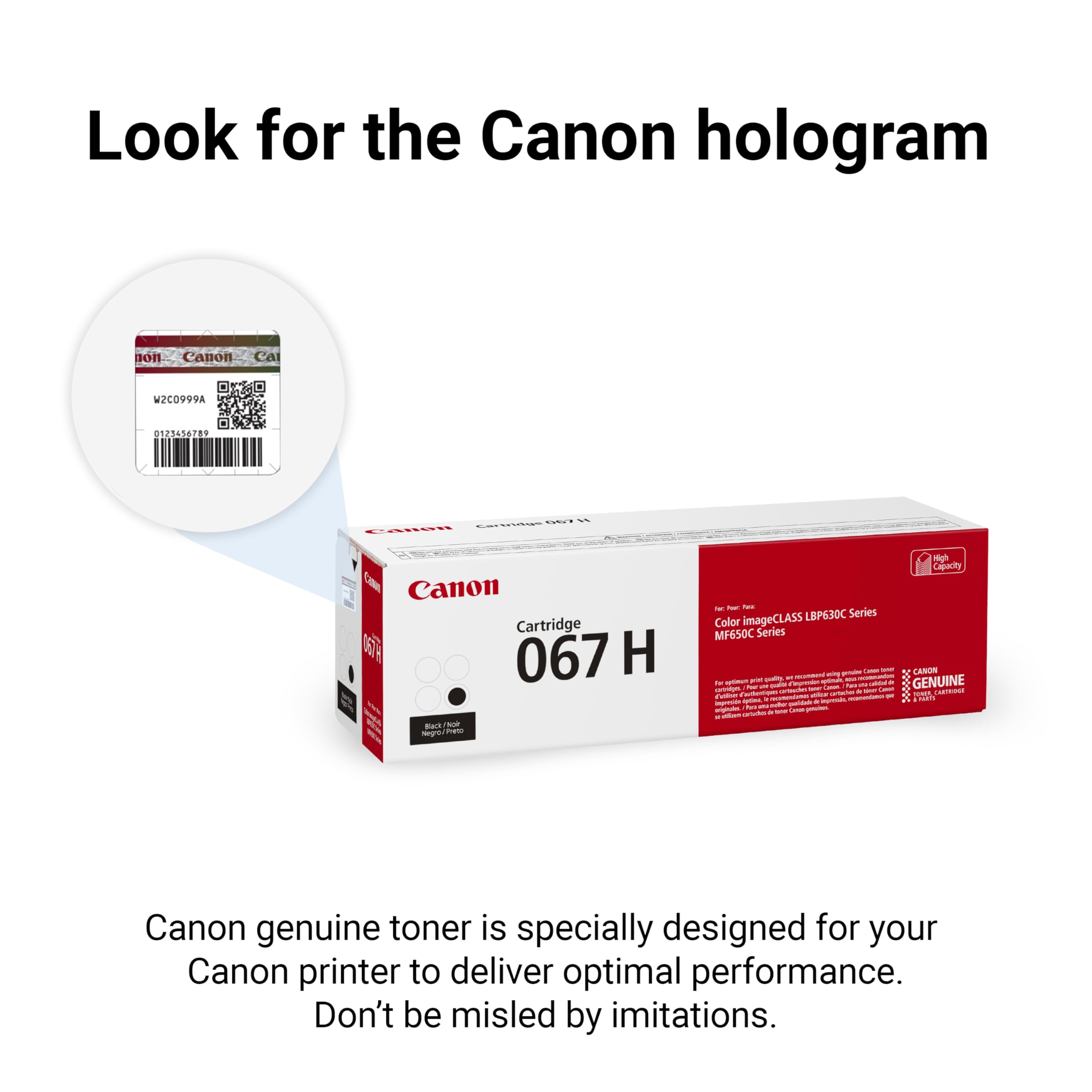 Canon primer plano del tóner en polvo y estructura interna, asegura texto nítido