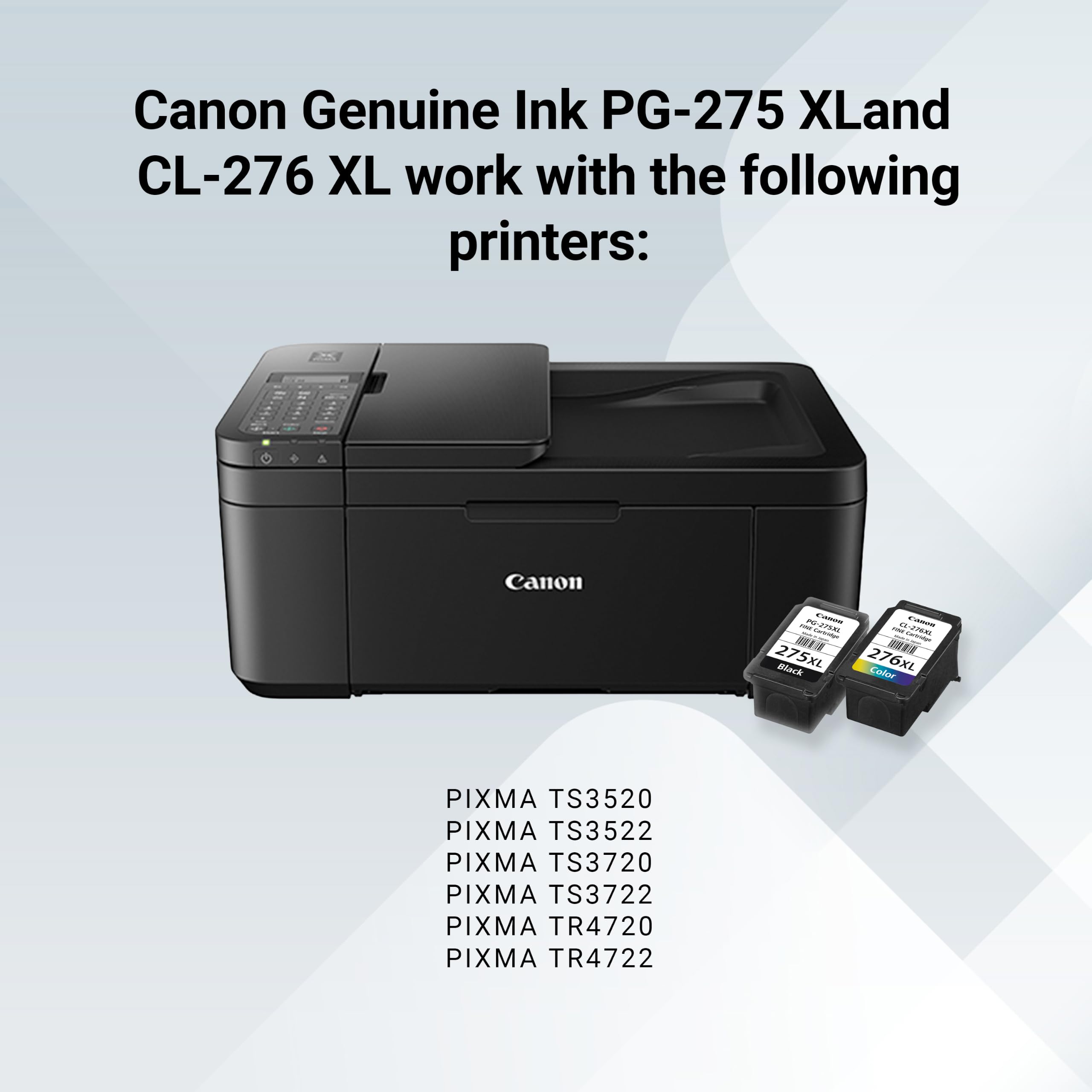Canon cartucho en mano para comparar tamaño y duración XL