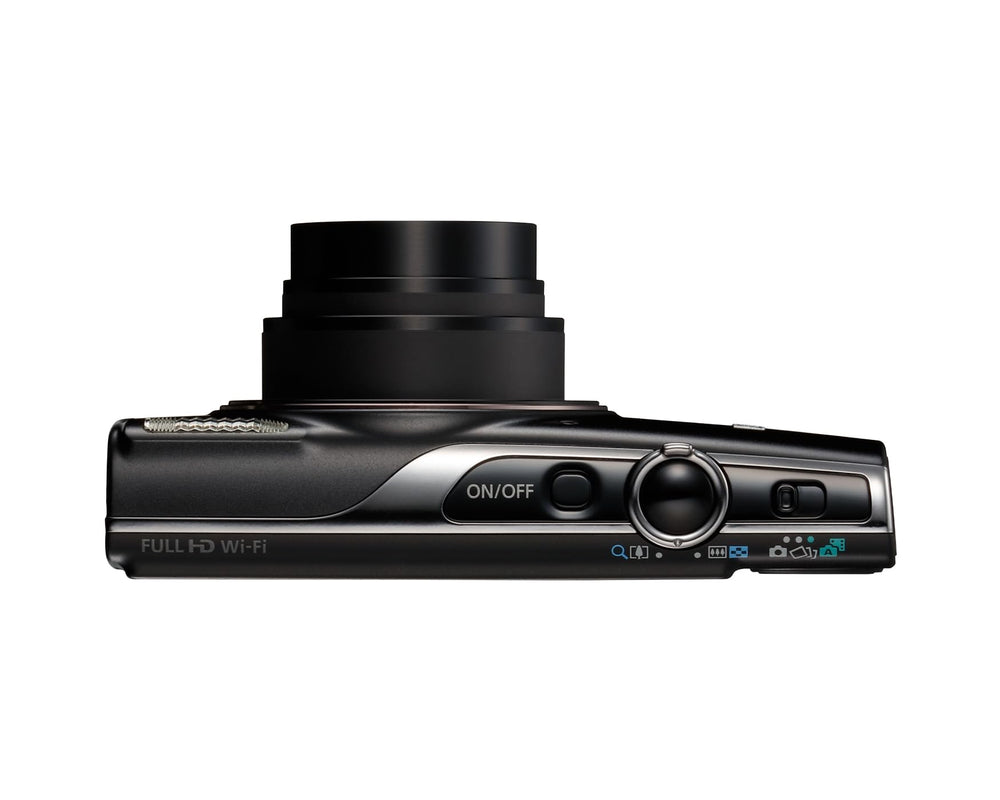 Canon PowerShot ELPH 360 HS detalle del objetivo con zoom 12x para tomas cercanas