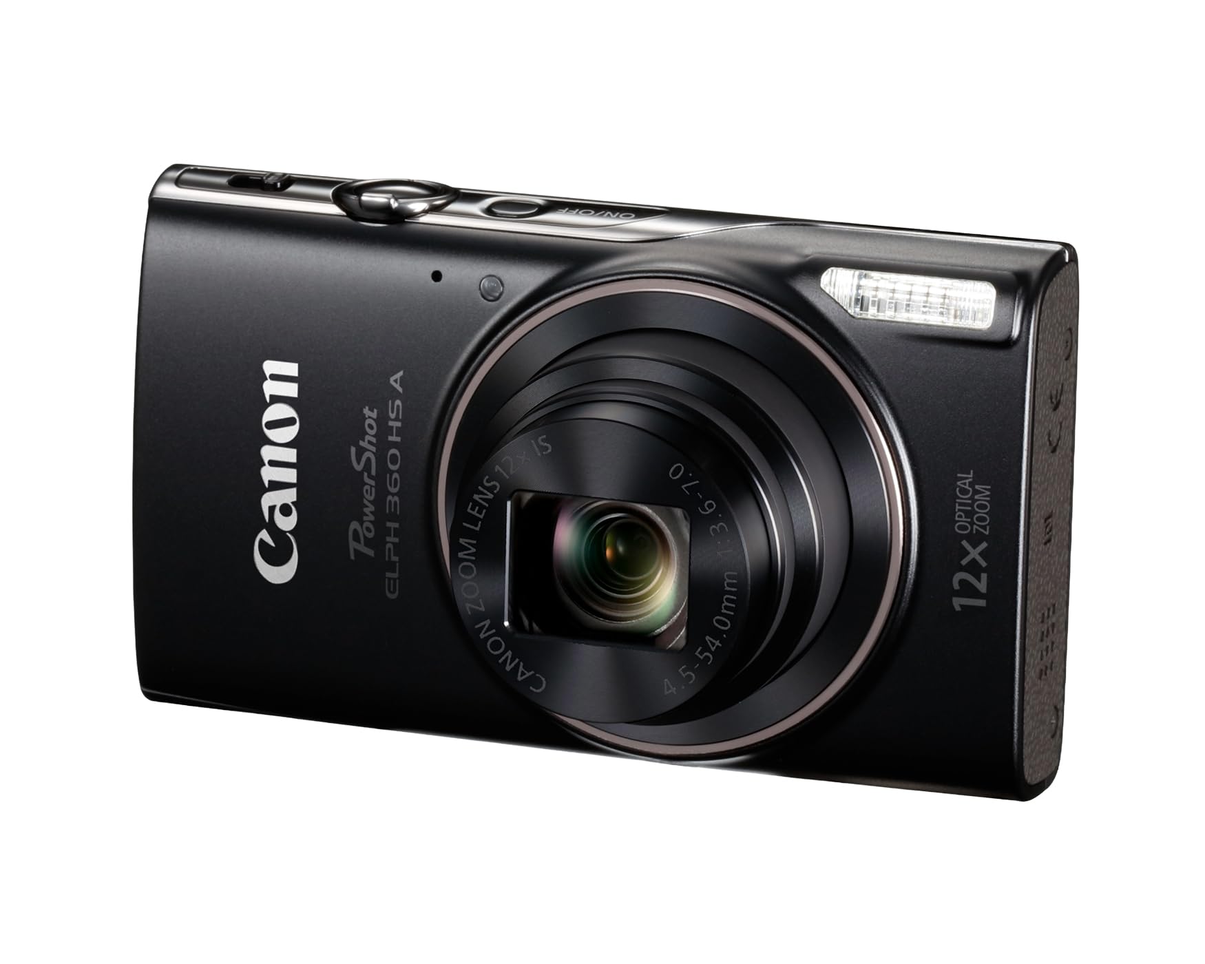 Canon PowerShot ELPH 360 HS en mano demuestra tamaño portátil y uso cómodo
