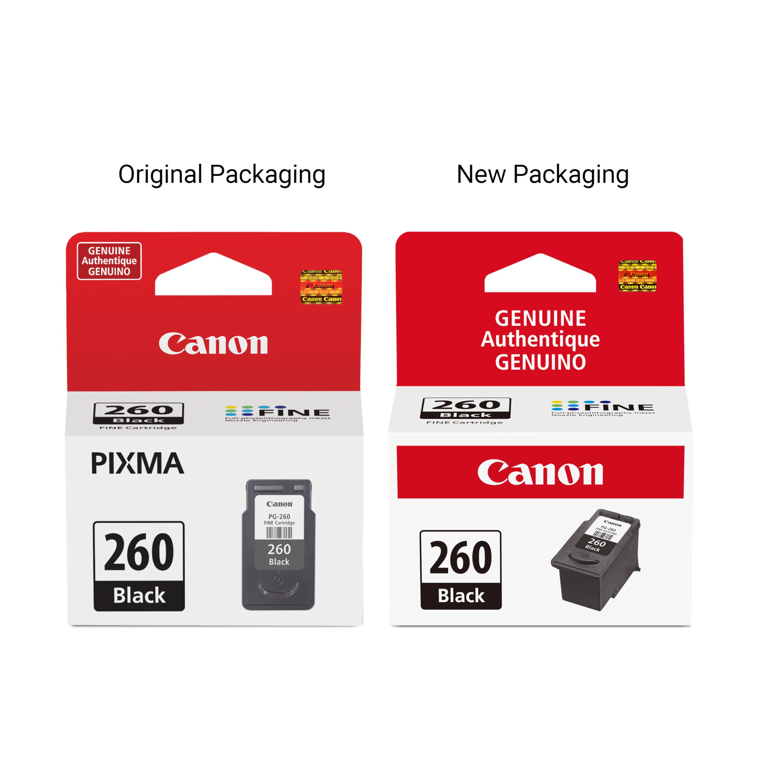 Canon PG-260 instalado en impresora Canon demostrando uso sencillo