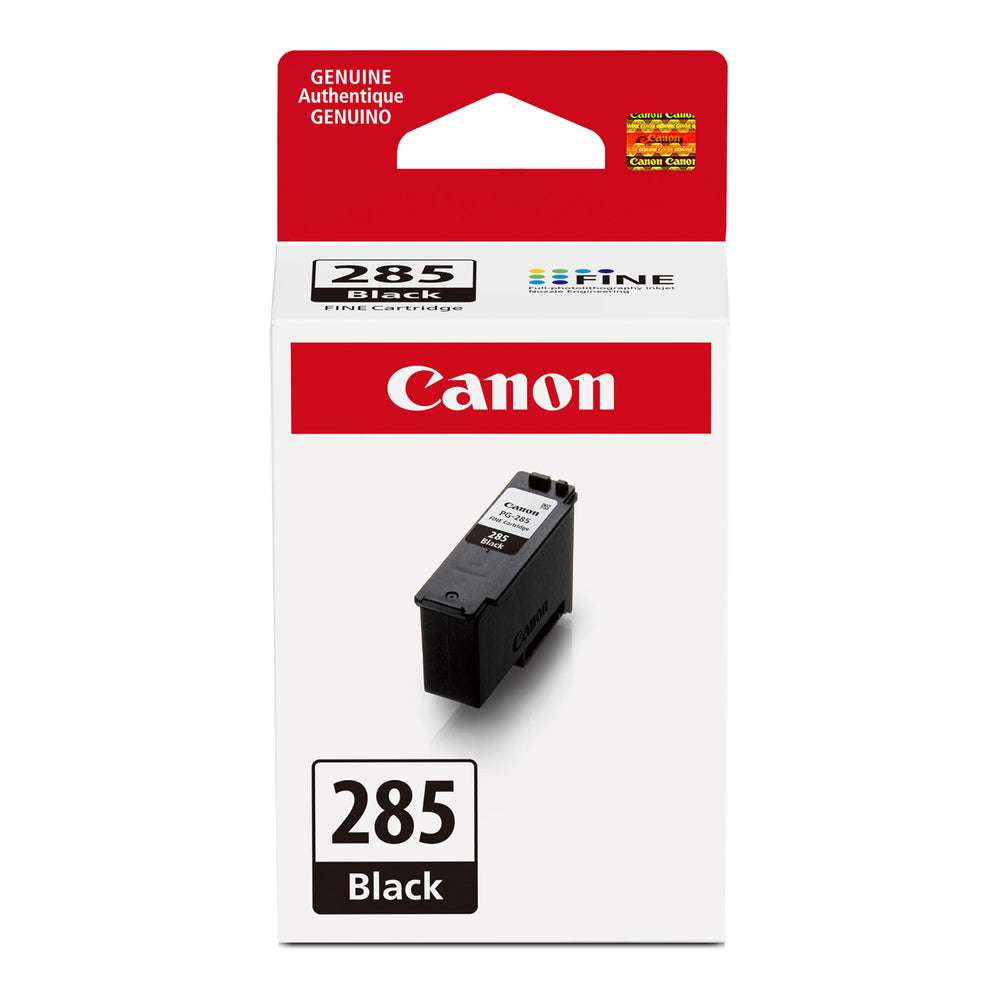 Canon PG-285 embalaje frontal mostrando autenticidad y protección