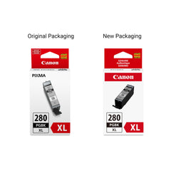 Canon PGI-280XL instalado en impresora Canon demostrando compatibilidad