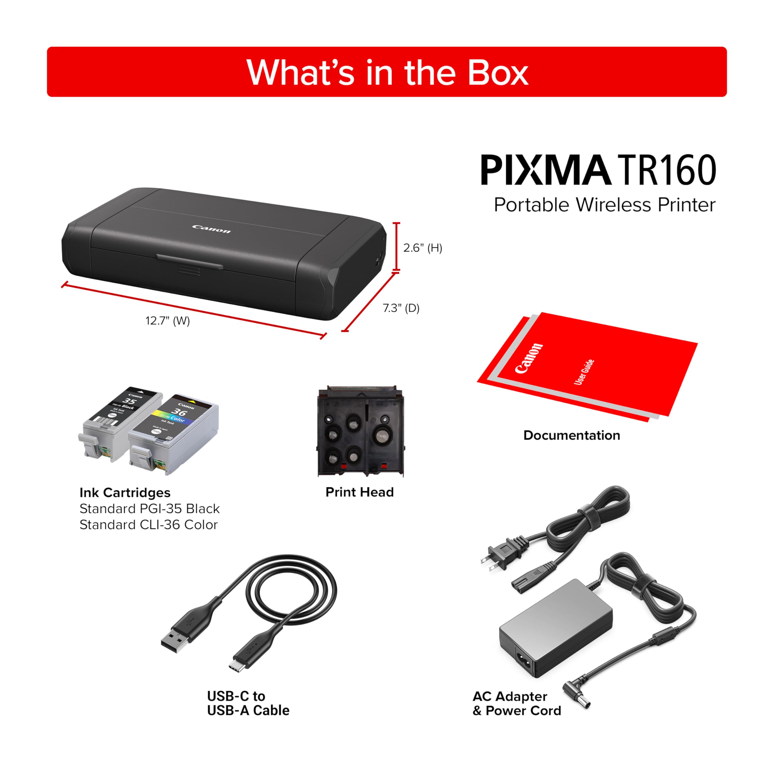 Canon PIXMA TR160 conectada a un móvil para imprimir desde apps