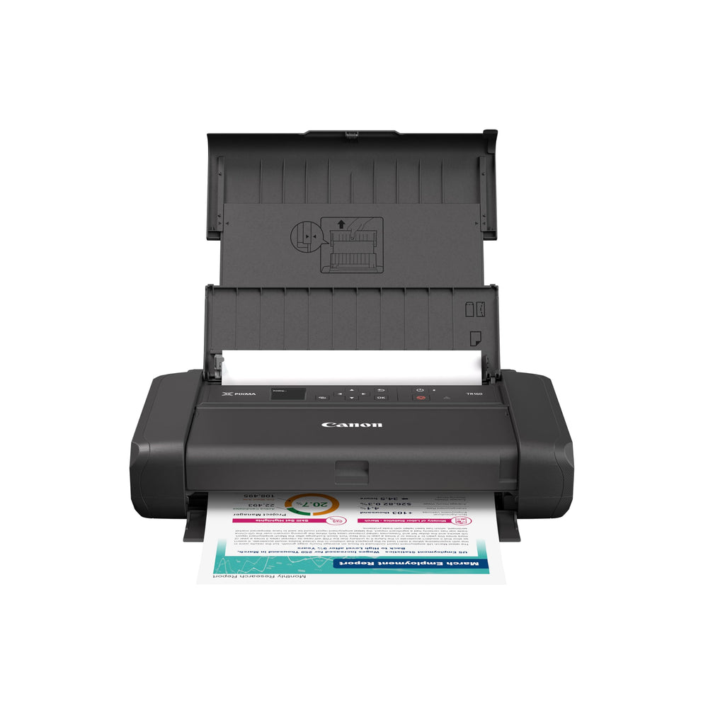 Canon PIXMA TR160 vista frontal portátil y compacta para viajar