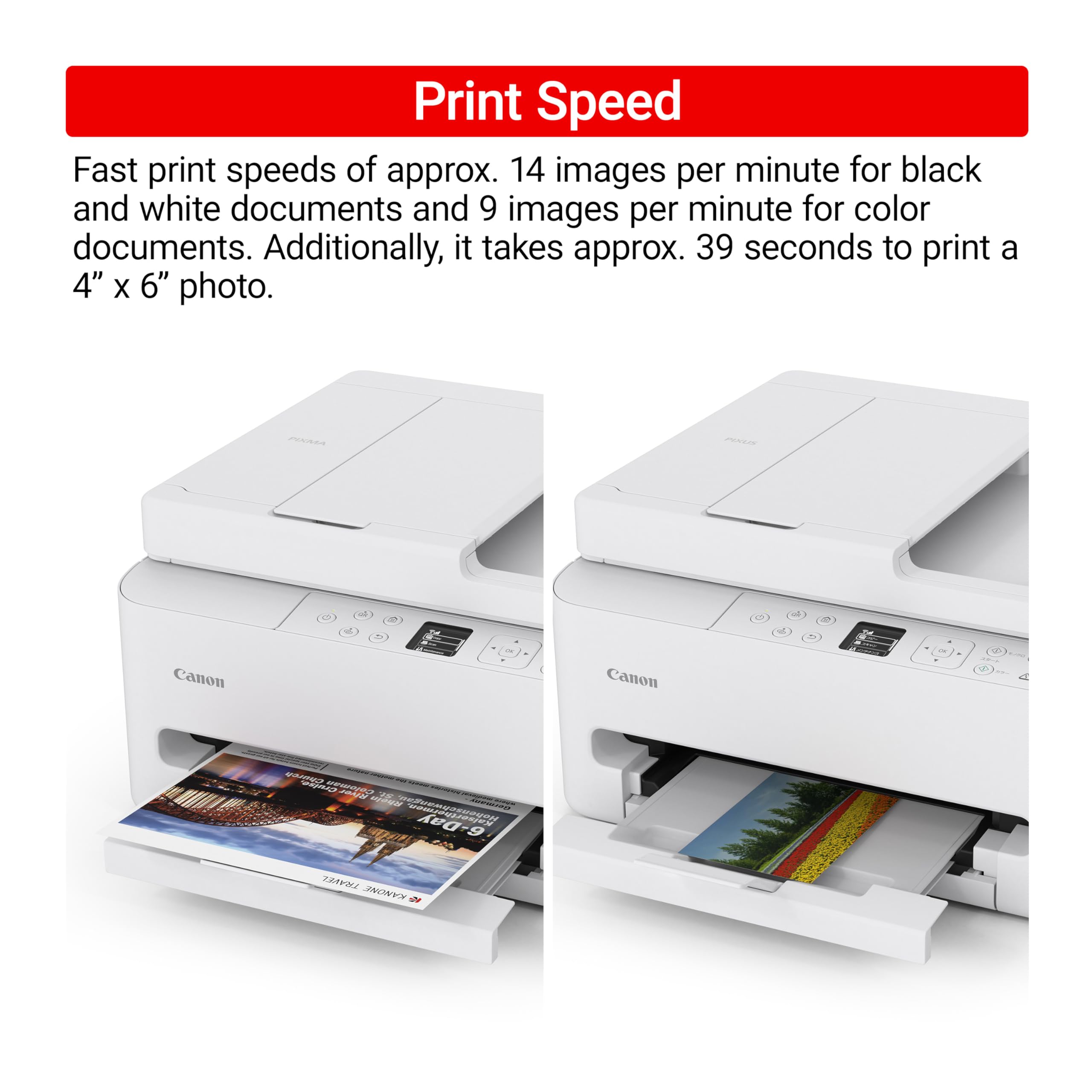 Canon PIXMA TR7120 ADF abierto alimentando varias páginas automáticamente