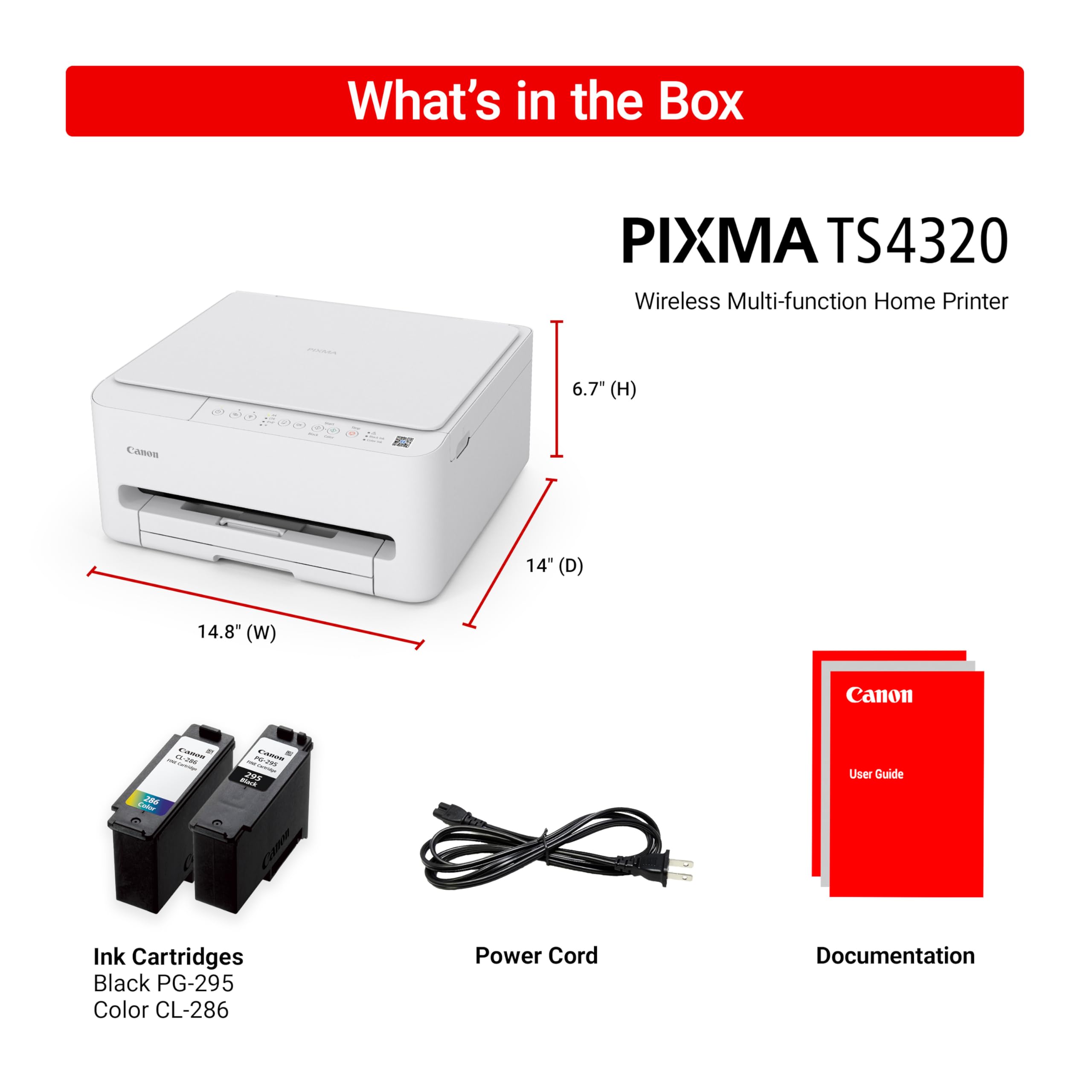 Canon PIXMA TS4320 en escritorio doméstico, integración estética y funcional