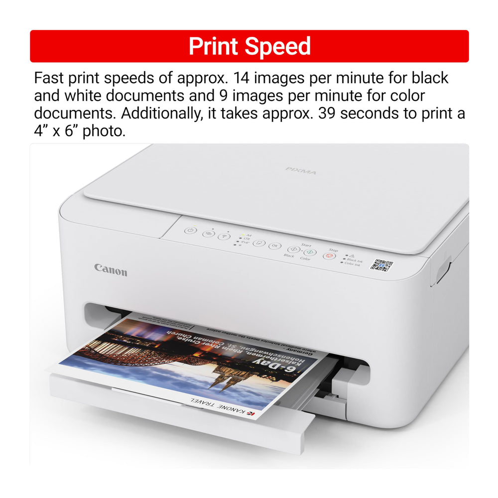 Canon PIXMA TS4320 impresión sobre papel fotográfico con colores vivos y calidad