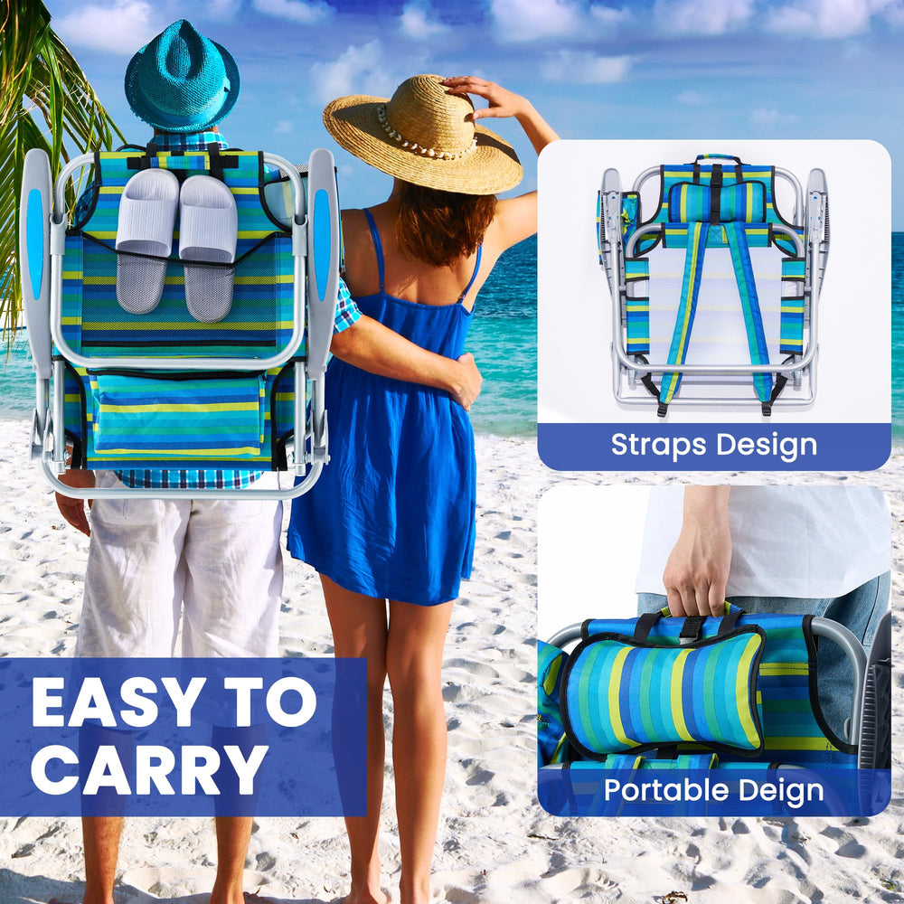 Canpsky silla en la playa transportable y lista para relajarse