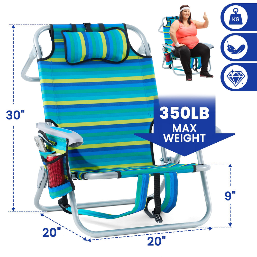 Canpsky silla en diferentes ángulos reclinados con cabezal acolchado
