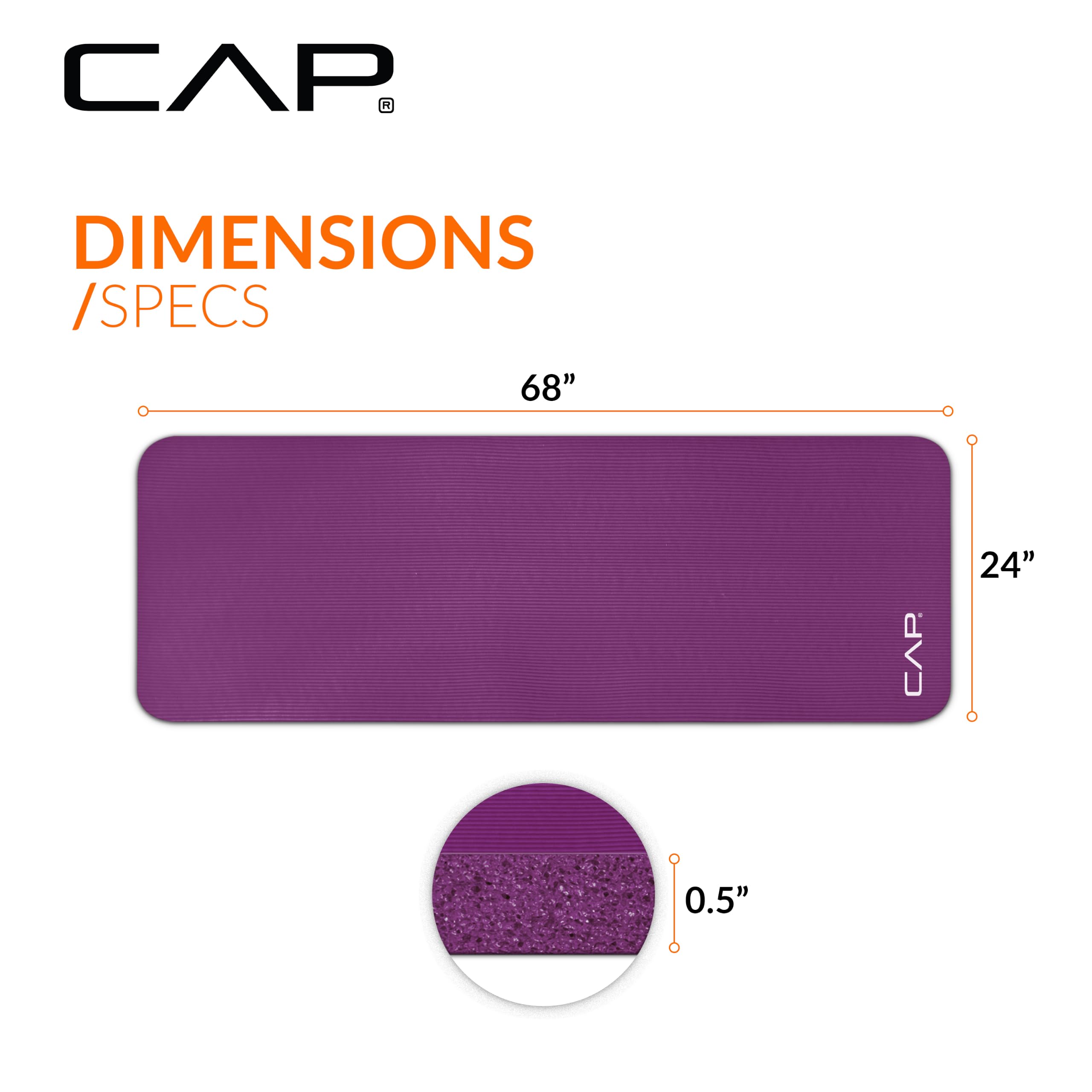 CAP Barbell comparación del grosor 12 mm para protección articular