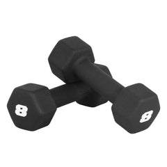 CAP mancuernas frontal negro, par listo para entrenar y resistir