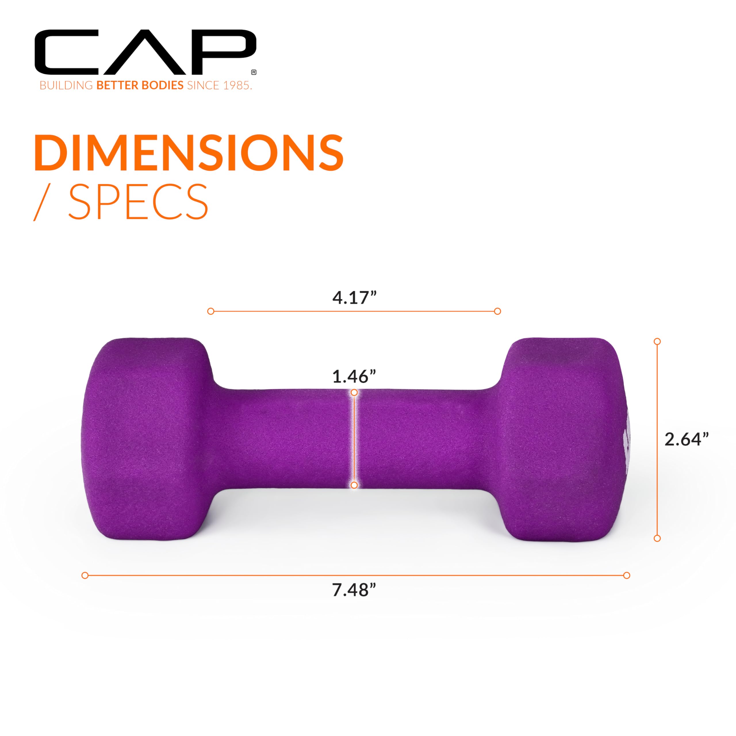Acercamiento al mango CAP Barbell con diámetro medio para agarre cómodo