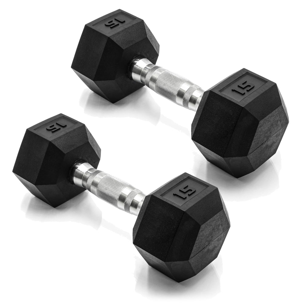 CAP vista frontal del par 15 lb con recubrimiento antiruido