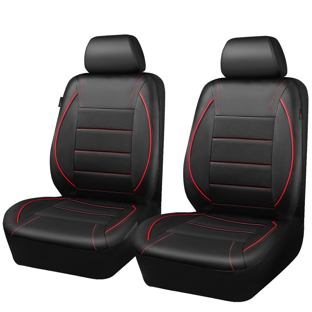 CAR PASS ambiente interior negro y rojo, estilo deportivo y elegante