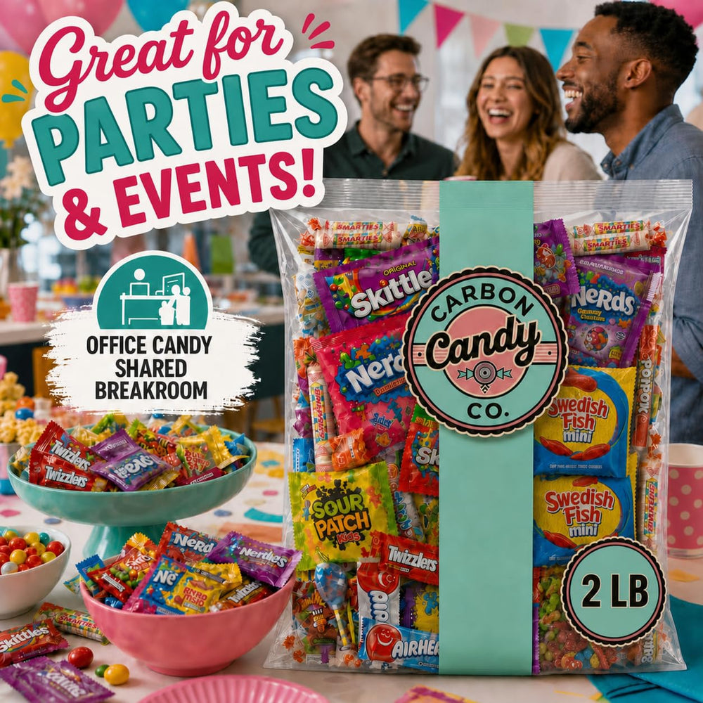 CARBON CANDY CO. etiqueta del producto mostrando información y confianza