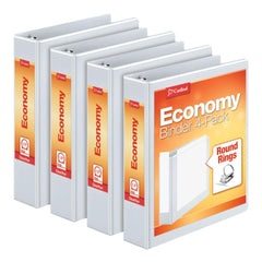 Cardinal carpeta frontal ClearVue blanca con portada personalizable y aspecto profesional