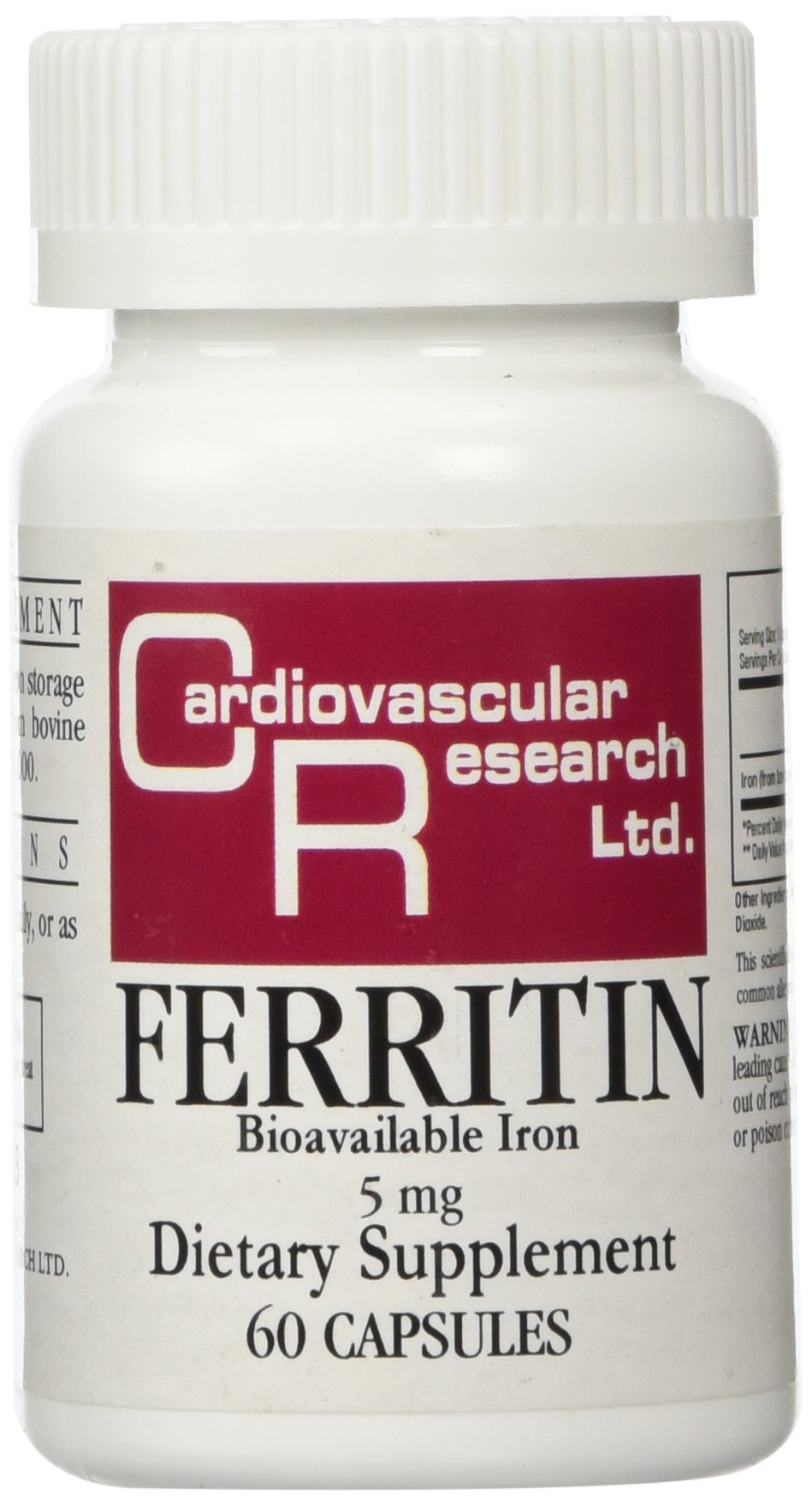 Cardiovascular Research frasco frente mostrando etiqueta legible y beneficio de absorción