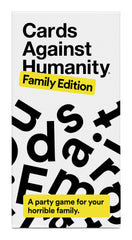 Cards Against Humanity edición Family vista frontal con caja colorida y diseño claro para jugar fácilmente