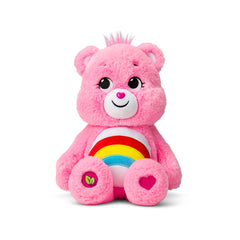 Care Bears peluche Cheer Bear 14" vista frontal y sonrisa alegre