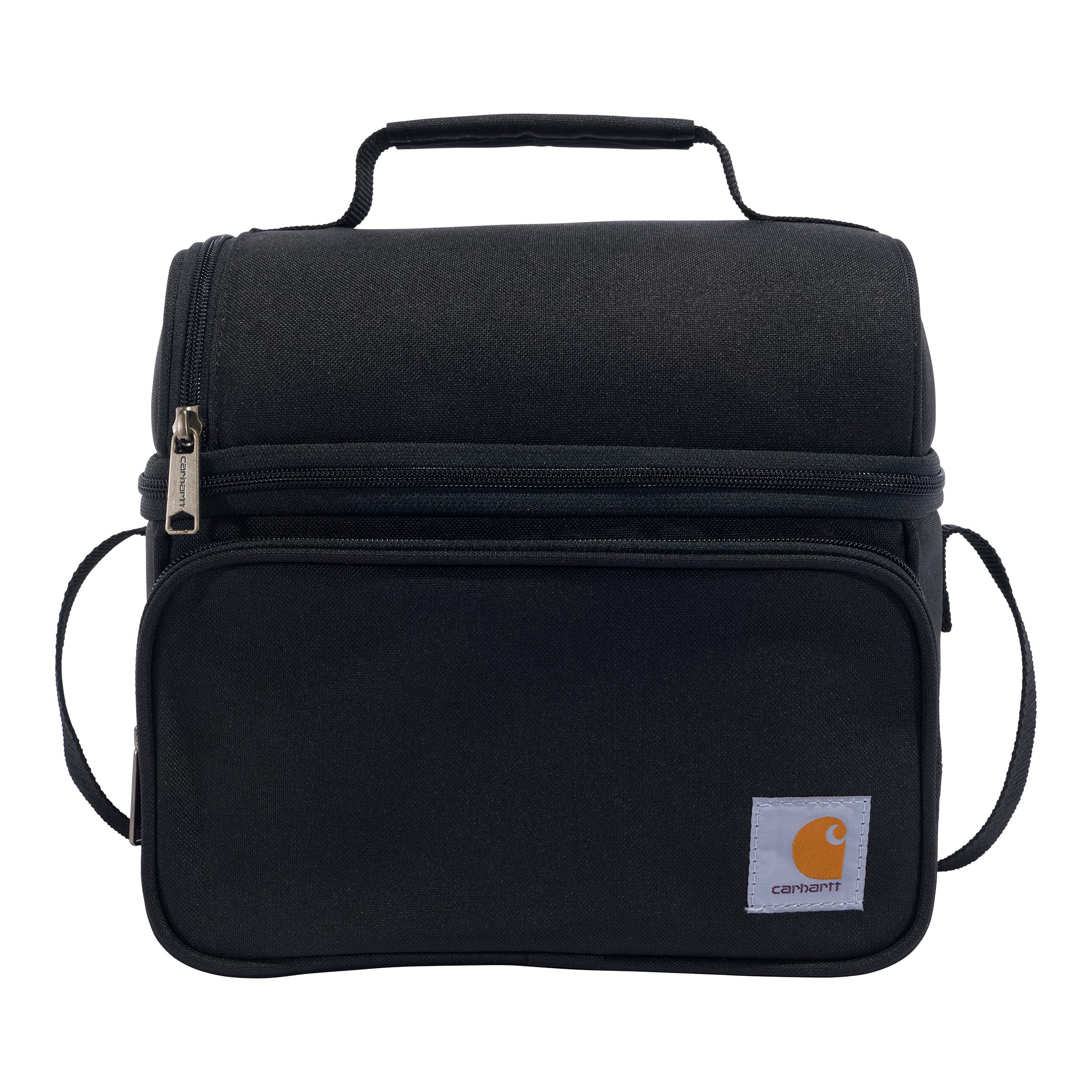 Carhartt frente del empaque mostrando diseño resistente y capacidad