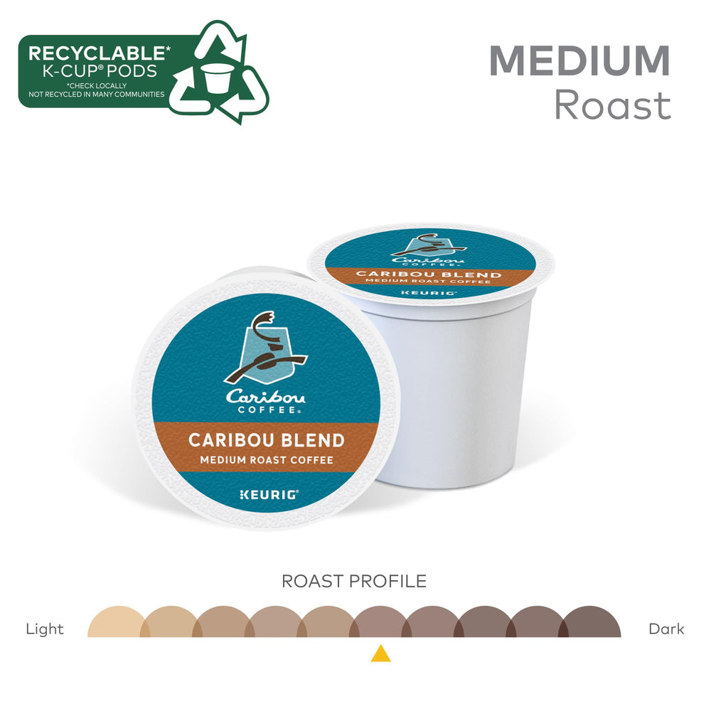Caribou Coffee cápsula junto a una regla para comparar tamaño y compatibilidad