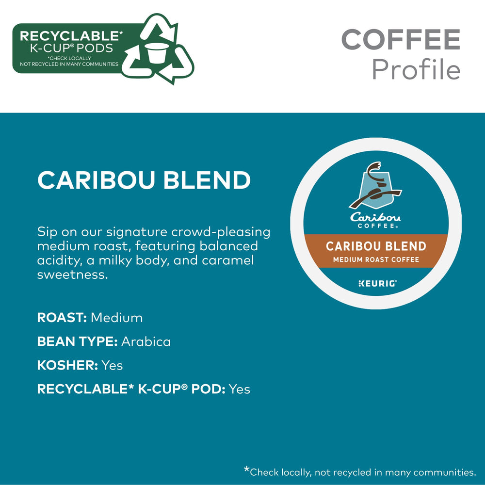 Caribou Coffee taza servida desde cápsula en mano ofreciendo sabor inmediato